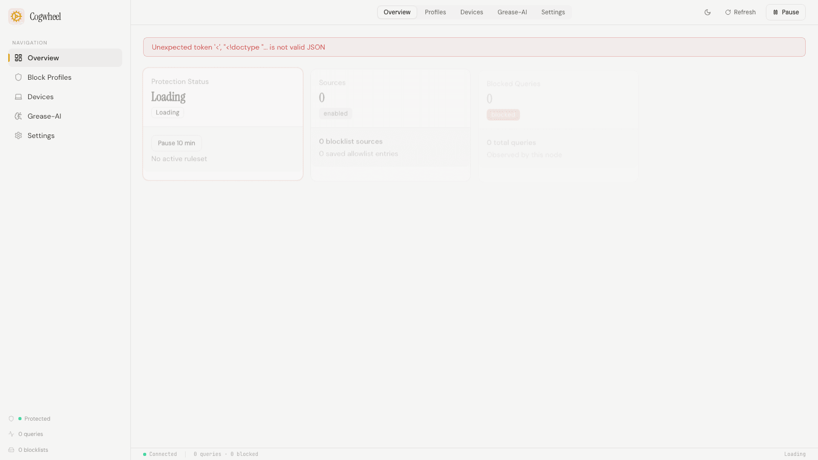 Cogwheel-DNS screenshot